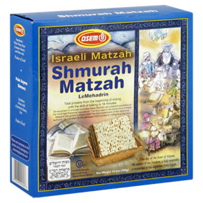 Osem Israeli Matzah Shmurah LeMehadrin - 10.5 Oz