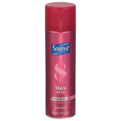 Suave Hairspray Max Hold Unscented - 11 Oz