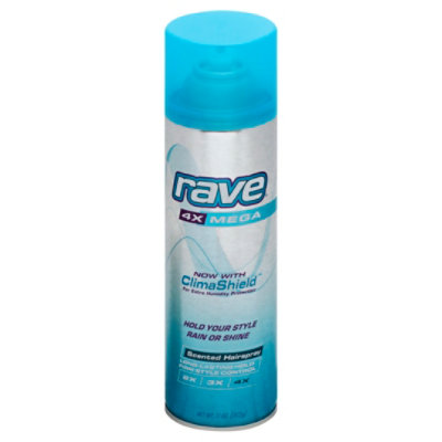 Rave Hairspray Scented 4X Mega Hold - 11 Oz - Image 1