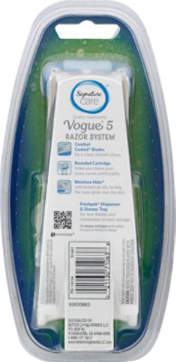 Signature Care Vouge 5 Razor System Plus One Cartridge - Each - Image 3