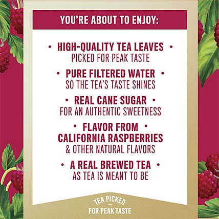 Gold Peak Tea Iced Raspberry Flavored - 18.5 Fl. Oz. - Image 3
