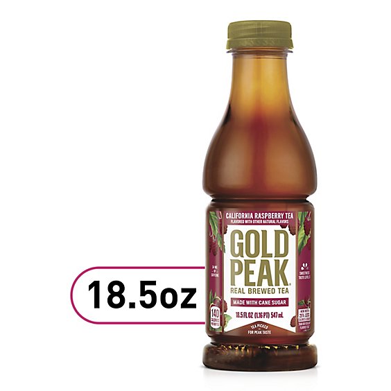 Gold Peak Tea Iced Raspberry Flavored - 18.5 Fl. Oz.