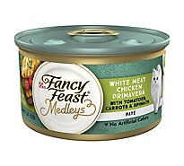 Fancy Feast Cat Food Wet Medleys White Meat Chicken Primavera Pate - 3 Oz