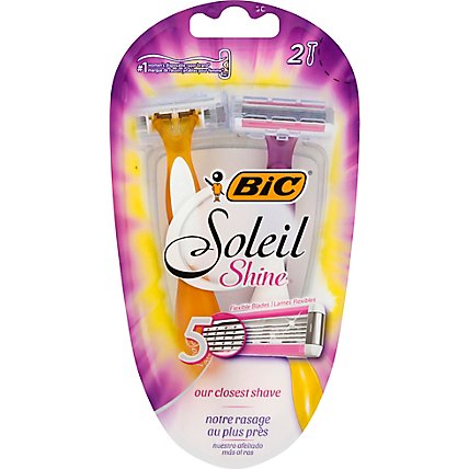 Bic Soleil Shavers Shine Razors - 2 Count - Image 2