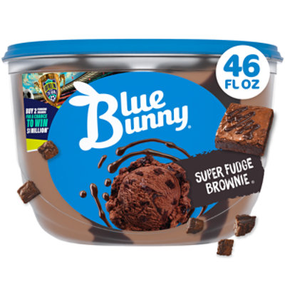 Blue Bunny Super Fudge Brownie Ice Cream - 46 Fl. Oz. - Image 1