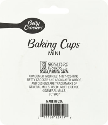 Betty Crocker Baking Cups Mini Size White - 100 Count - Image 4