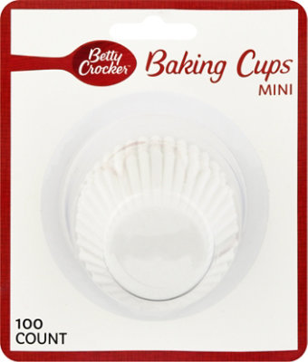 Betty Crocker Baking Cups Mini Size White - 100 Count - Image 2