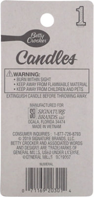 Betty Crocker Candles Birthday Numeral 1 - Each - Image 4