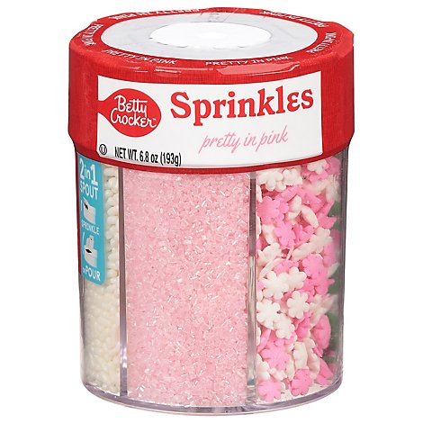 Betty Crocker Decorating Decors 6 Cell Pretty In Pink - 6.7 Oz