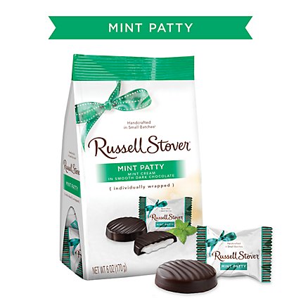Russell Stover Chocolate Mint Patties Dark Chocolate - 6 Oz - Image 2