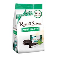 Russell Stover Chocolate Mint Patties Dark Chocolate - 6 Oz - Image 1