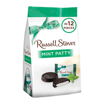 Russell Stover Chocolate Mint Patties Dark Chocolate - 6 Oz