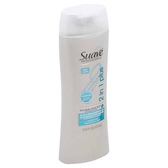 Suave Professionals Shampoo & Conditioner 2 In 1 Plus - 12.6 Fl. Oz.