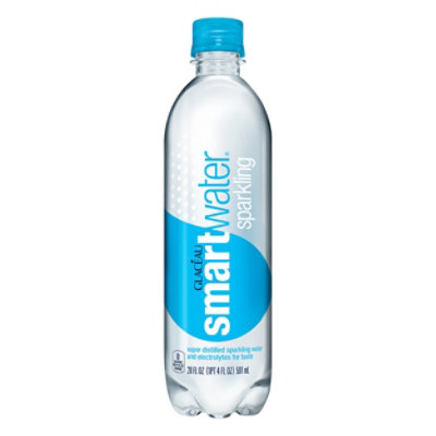 smartwater Water Sparkling Vapor Distilled - 20 Fl. Oz.