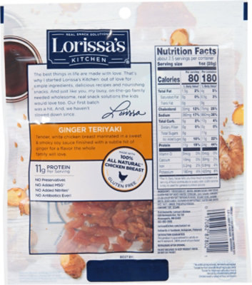 Lorissas Kitchen Premium Chicken Cuts Ginger Teriyaki - 2.25 Oz - Image 6