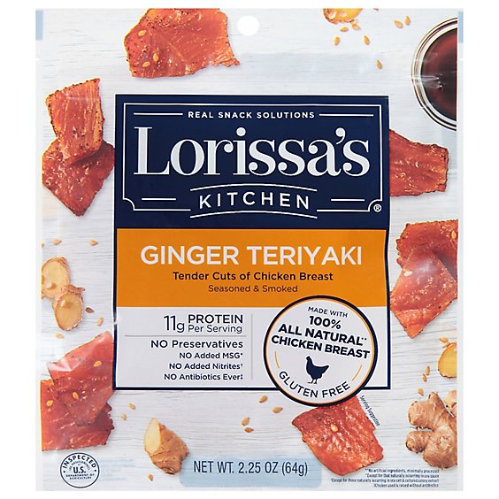 Lorissas Kitchen Premium Chicken Cuts Ginger Teriyaki - 2.25 Oz