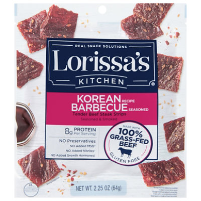 Lorissas Kitchen Premium Steak Strips Korean Barbeque- 2.25 Oz