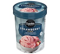 Signature SELECT Ice Cream Premium Strawberry - 1.5 Quart