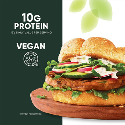 MorningStar Farms Veggie Burgers Plant Based Protein Garden Veggie 4 Count - 9.5 Oz - Image 4