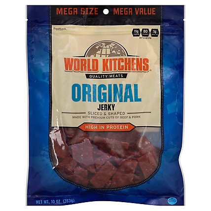 World Kitchens Jerky Sliced & Shaped Original - 10 Oz - Image 1