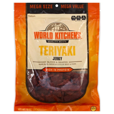 World Kitchens Jerky Sliced & Shaped Teriyaki - 10 Oz