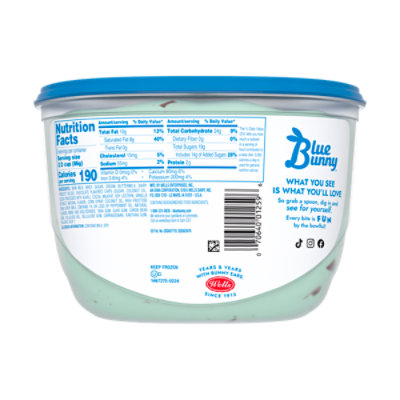 Blue Bunny Ice Cream Mint Chocolate Chip - 48 Fl. Oz. - Image 3