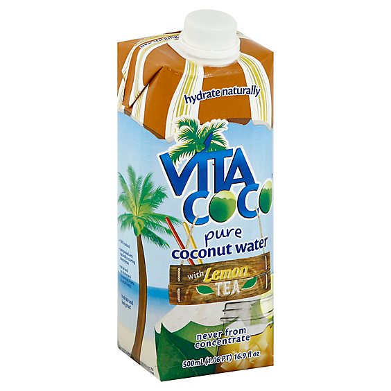 Vita Coco Coconut Water Pure with Lemon Tea - 16.9 Fl. Oz.