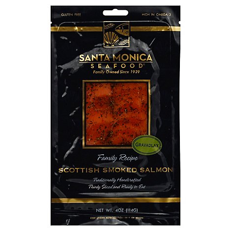 Santa Monica Seafood Scottish Smoked Salmon Gravadlax - 4 Oz