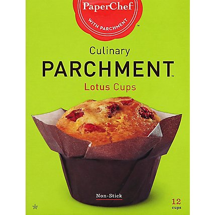PaperChef Parchment Culinary Lotus Cups Non-Stick - 12 Count - Image 2