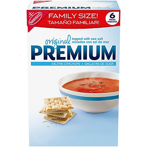 PREMIUM Crackers Saltine Original Family Size! - 24 Oz