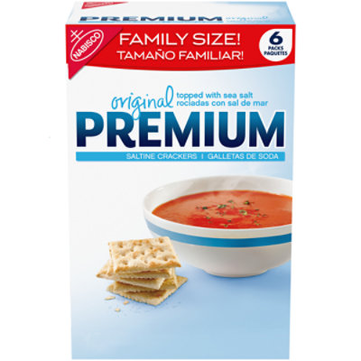 PREMIUM Crackers Saltine Original Family Size! - 24 Oz