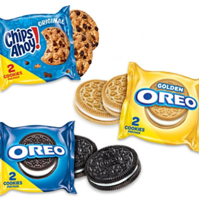 Nabisco Sweet Treats Cookie Variety Pack OREO, OREO Golden & CHIPS AHOY! Snack Packs - 30 Count - Image 2