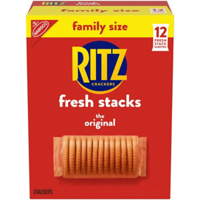 RITZ Crackers Original Fresh Stacks Family Size! 12 Stacks - 17.8 Oz