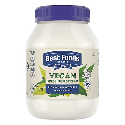 Best Foods Plant-Based Vegan Dressing and Spread Mayonnaise - 24 Oz - Image 3