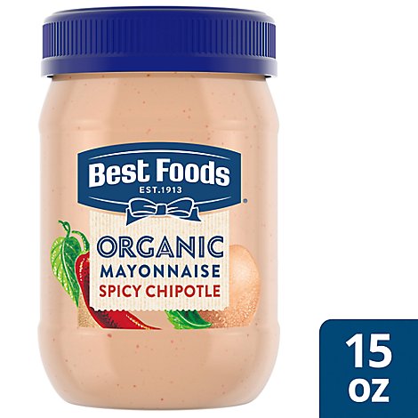 Best Foods Spicy Chipotle Organic Mayonnaise - 15 Oz