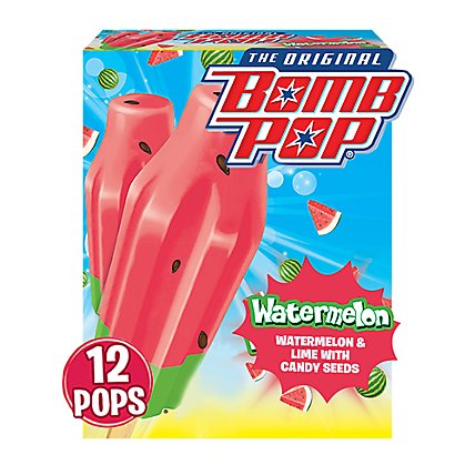 Bomb Pop Watermelon Bar - 12 Count - Image 1