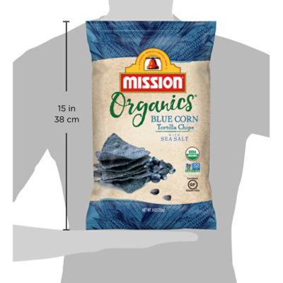 Mission Organics Blue Corn Tortilla Chips - 9 Oz - Image 5