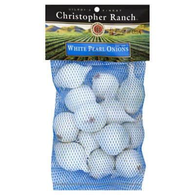 Christopher Ranch Onions White Pearl Prepacked - 6 Oz - Image 1