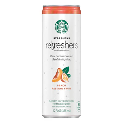 Starbucks Refreshers Energy Beverage Sparkling Green Coffee Peach Passion Fruit - 12 Fl. Oz. - Image 3
