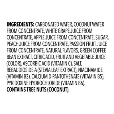 Starbucks Refreshers Energy Beverage Sparkling Green Coffee Peach Passion Fruit - 12 Fl. Oz. - Image 5