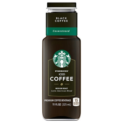 Starbucks Coffee Beverage Premium Iced Coffee Black Coffee Unsweetened - 11 Fl. Oz.
