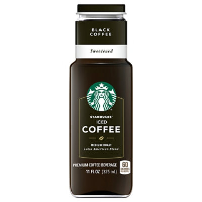 Starbucks Coffee Beverage Premium Iced Coffee Black Coffee Sweetened - 11 Fl. Oz.