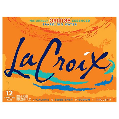 LaCroix Sparkling Water Core Orange 12 Count - 12 Oz