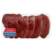 Meat Counter Beef USDA Choice Chuck Strips For BBQ Boneless - 2 LB