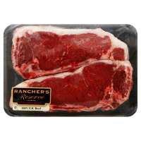 Meat Counter Beef USDA Choice Top Loin New York Strip Steak Bone In - 2.50 LB - Image 1