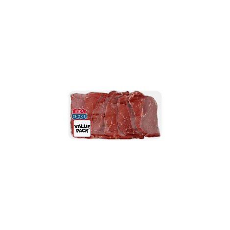 Meat Counter Beef USDA Choice Bottom Round Steak Thin Carne Asada Value Pack - 1 LB