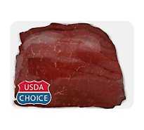 Meat Counter Beef USDA Choice Top Round Steak Thin - 1 LB