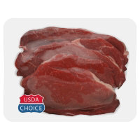 Meat Counter Beef USDA Choice Chuck Cross Rib Steak Boneless Thin - 1 LB
