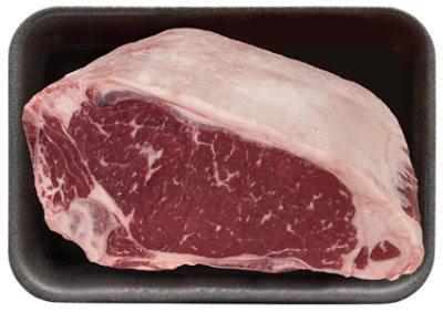 USDA Choice Beef Top Loin New York Strip Roast Bone In - Between 4-6 Lb