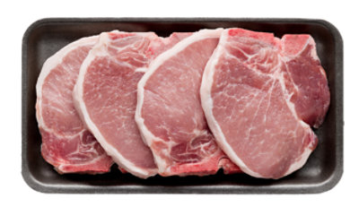 Meat Counter Pork Loin Rib Chops Bone In Thin - 2.50 LB